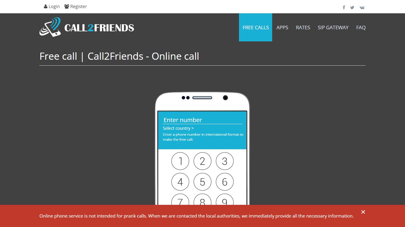 Free call | Call2Friends - Online call